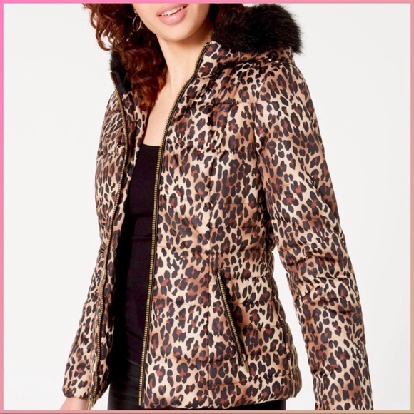 Celebrity pink animal print puffer jacket xl - Picture 6 of 7